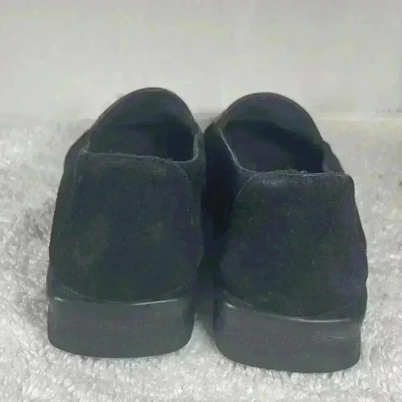 STUART Weitzman Palomino Zebrette Black Suede & Pony Hair Loafers Womens 8 - Picture 15 of 16